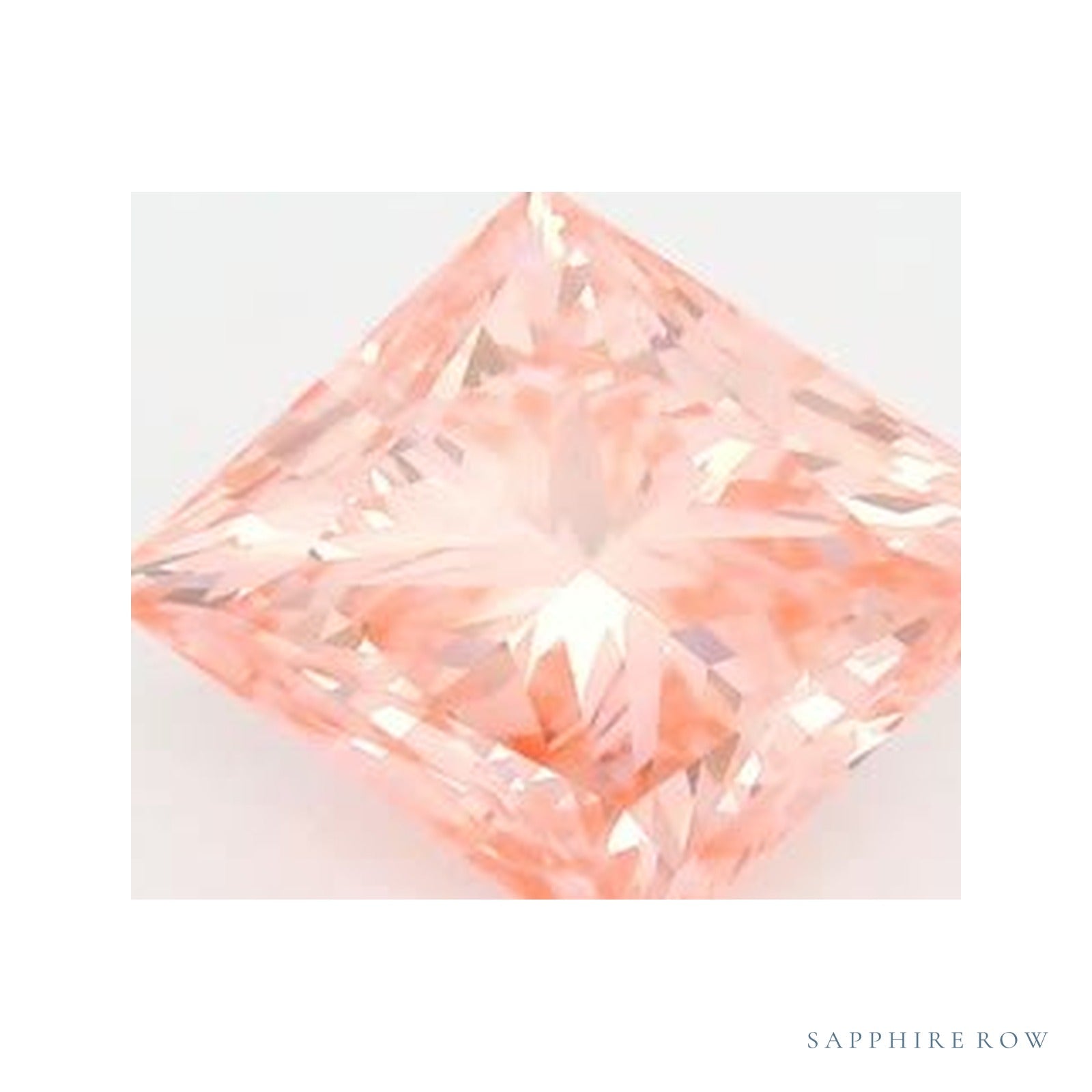 2.14 ct lab-grown fancy vivid pink diamond, square cut | Sapphire Row · cut4