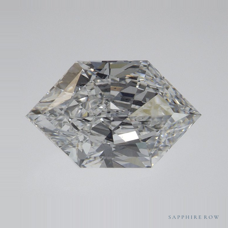 2.13 ct lab-grown diamond, elongated hexagon cut | Sapphire Row · cut6