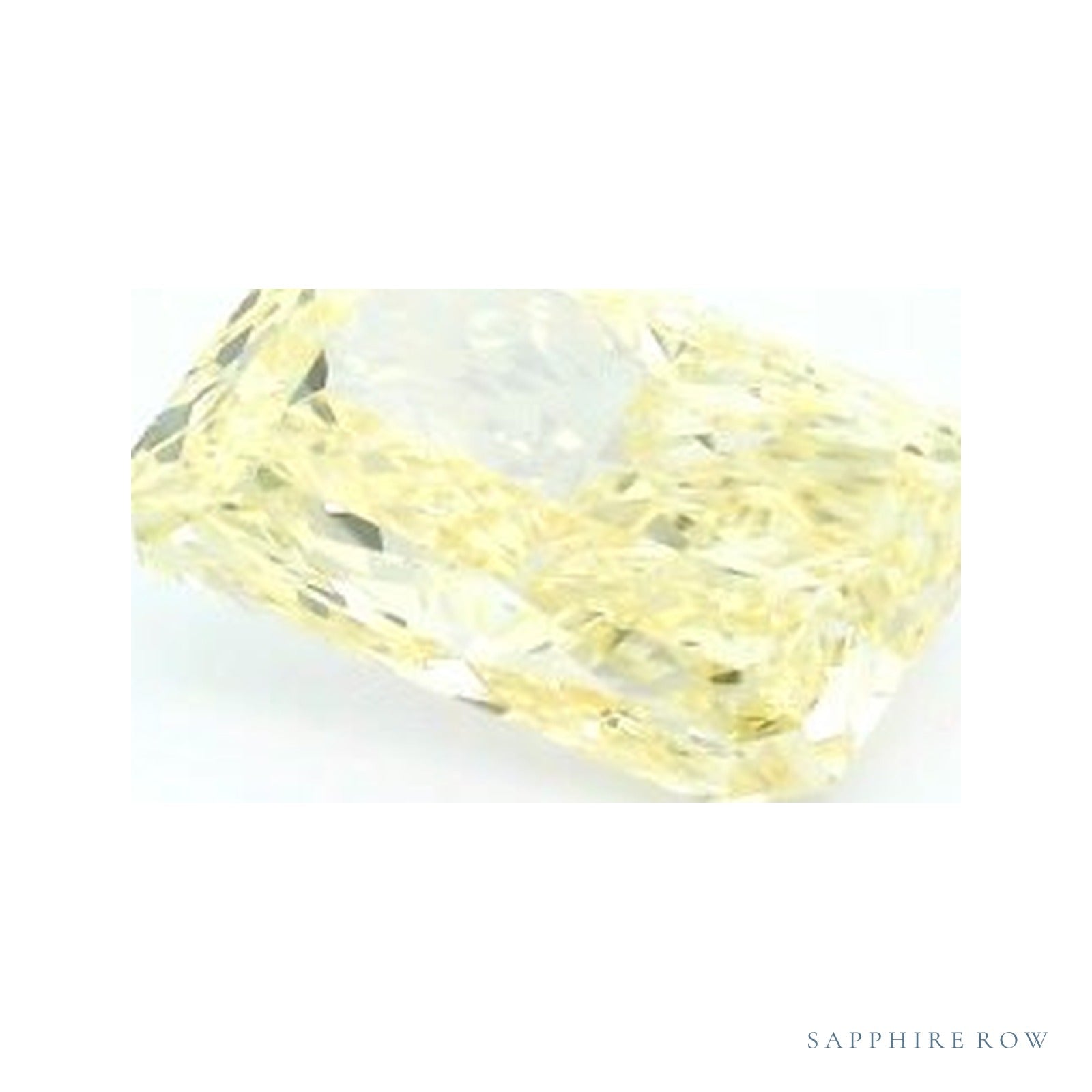 2.12 ct lab-grown fancy intense yellow diamond, radiant cut | Sapphire Row · cut4