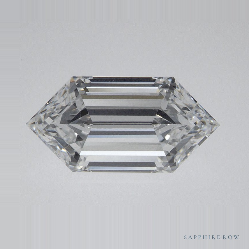 2.11 ct lab-grown diamond, elongated hexagon cut | Sapphire Row · cut7