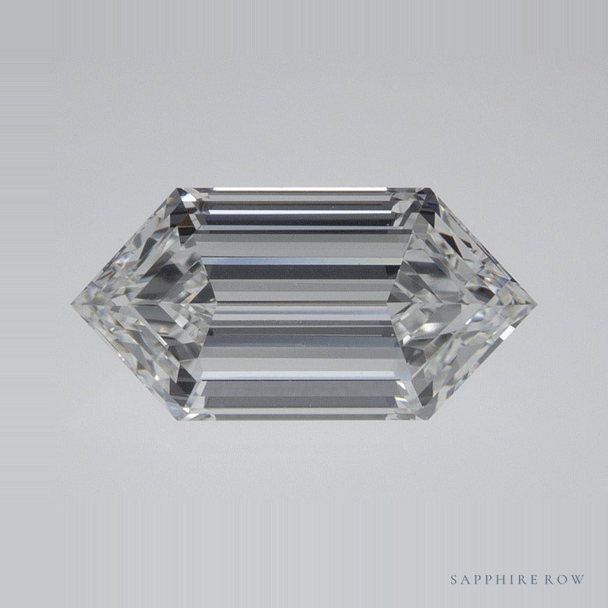 2.11 ct lab-grown diamond, elongated hexagon cut | Sapphire Row · cut7