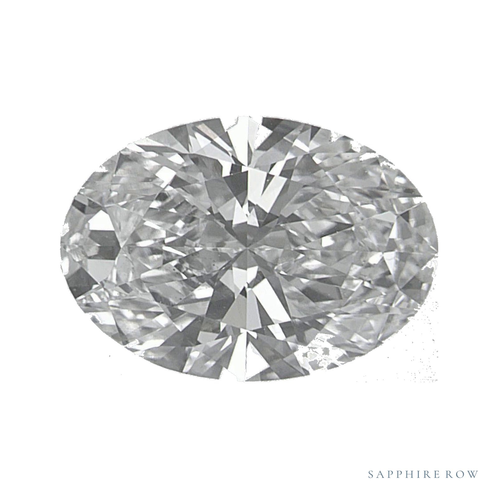 2.10 ct lab-grown diamond, oval cut | Sapphire Row · cut4