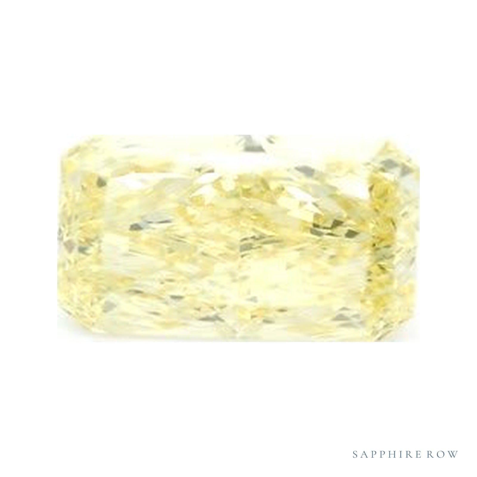 2.09 ct lab-grown fancy intense yellow diamond, radiant cut | Sapphire Row · cut4