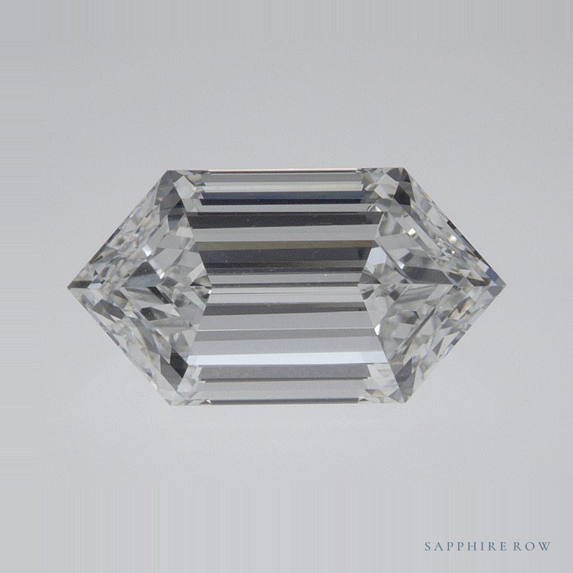 2.09 ct lab-grown diamond, elongated hexagon cut | Sapphire Row · cut7