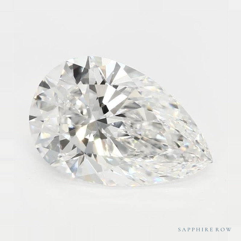 2.09 ct lab-grown diamond, pear cut | Sapphire Row · cut6
