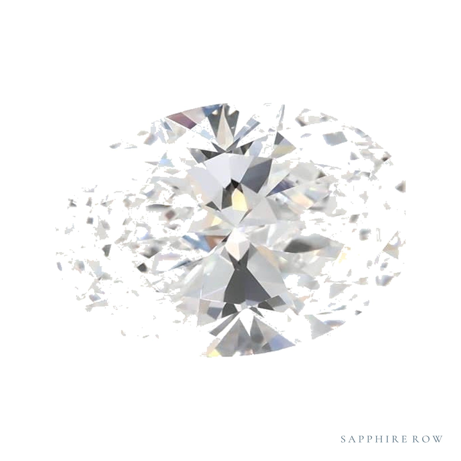 2.09 ct lab-grown diamond, oval cut | Sapphire Row · cut4