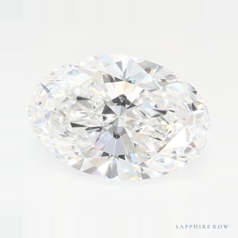 2.08 ct lab-grown diamond, oval cut | Sapphire Row · cut6