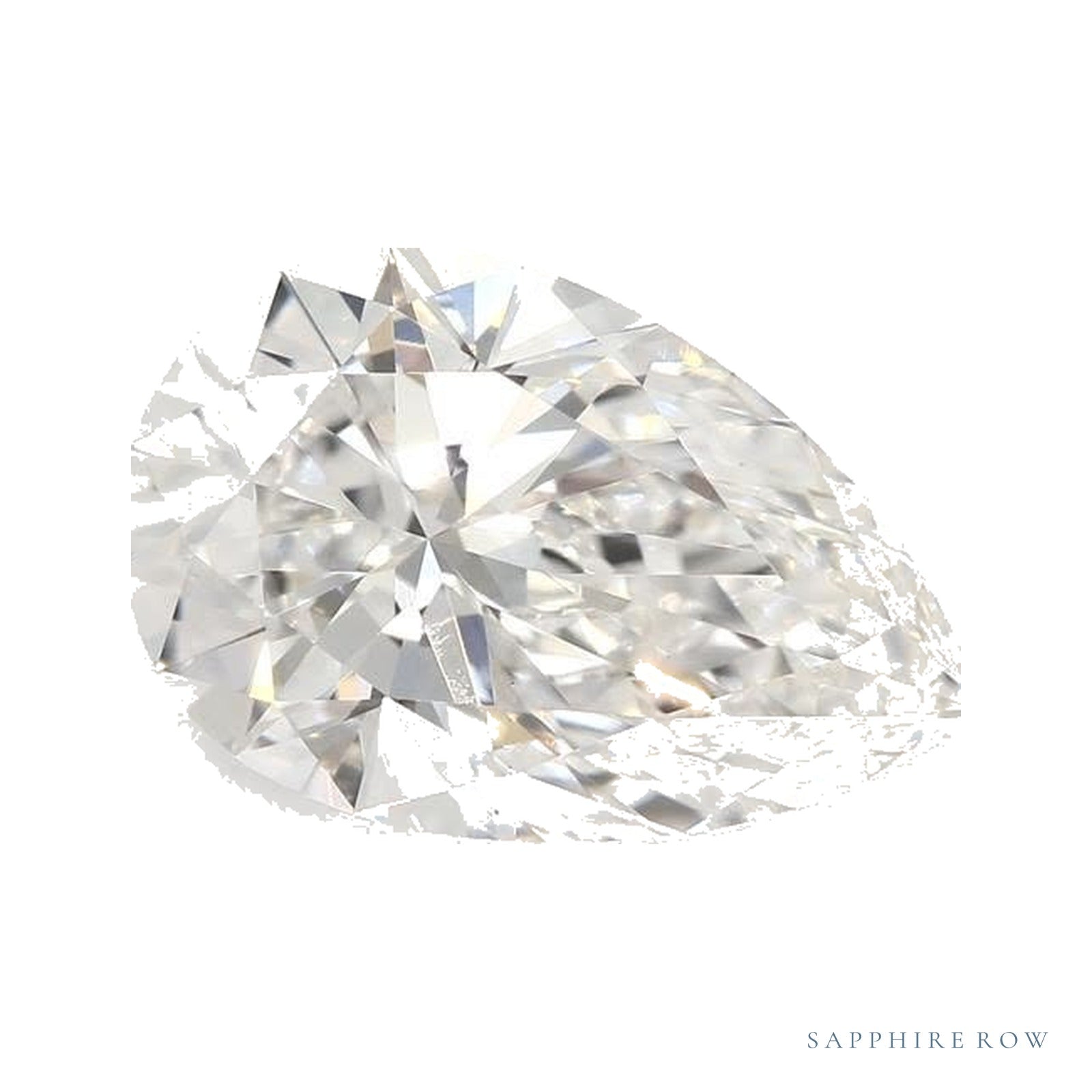 2.08 ct lab-grown diamond, pear cut | Sapphire Row · cut4