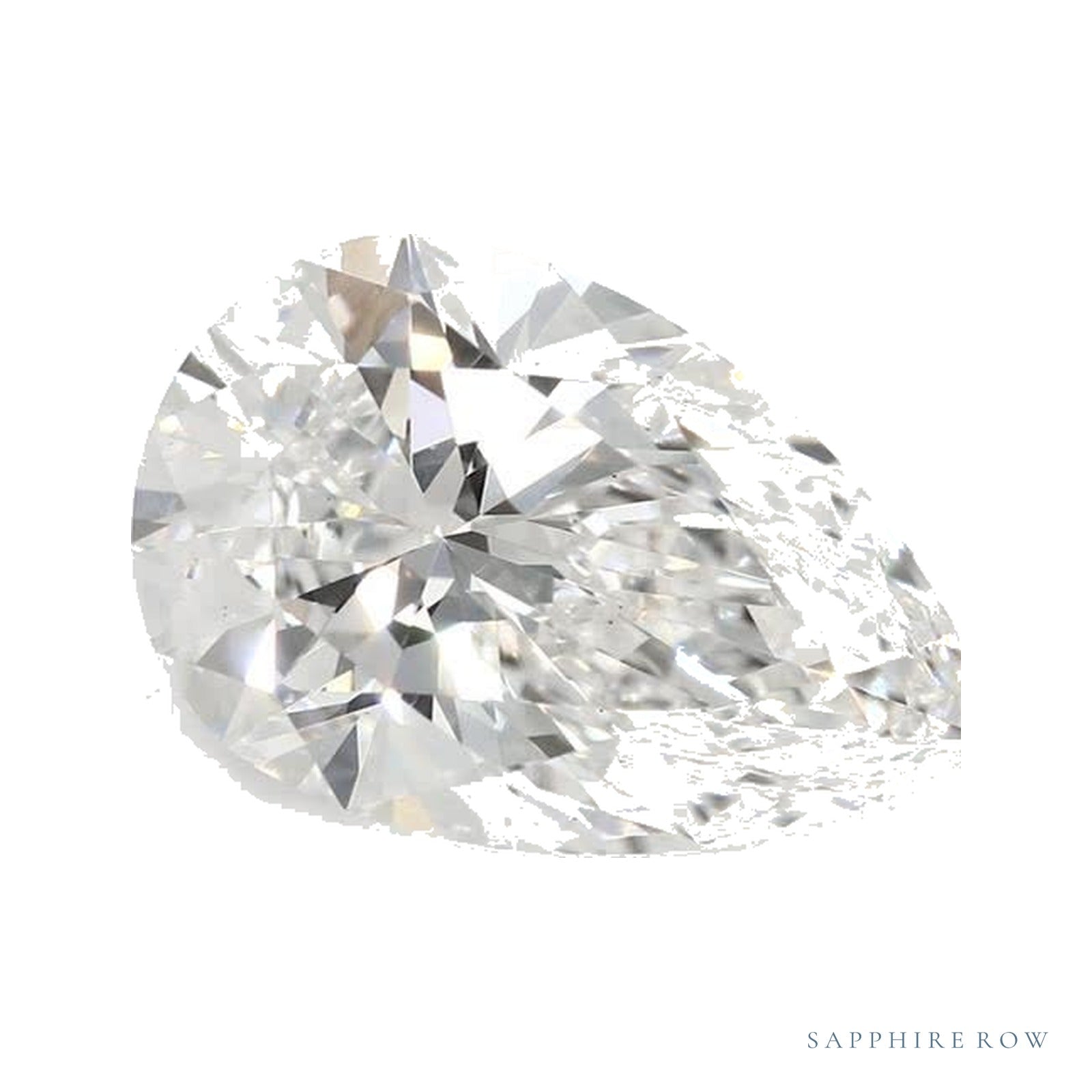 2.08 ct lab-grown diamond, pear cut | Sapphire Row · cut4