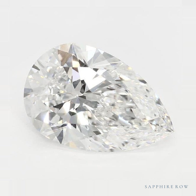 2.08 ct lab-grown diamond, pear cut | Sapphire Row · cut6