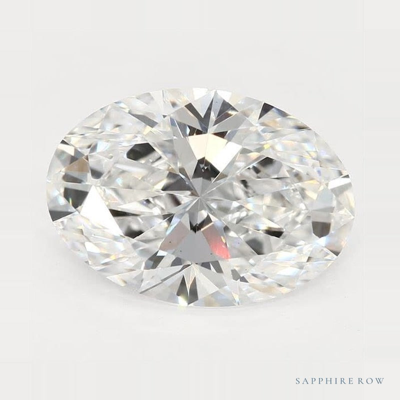 2.08 ct lab-grown diamond, oval cut | Sapphire Row · cut6