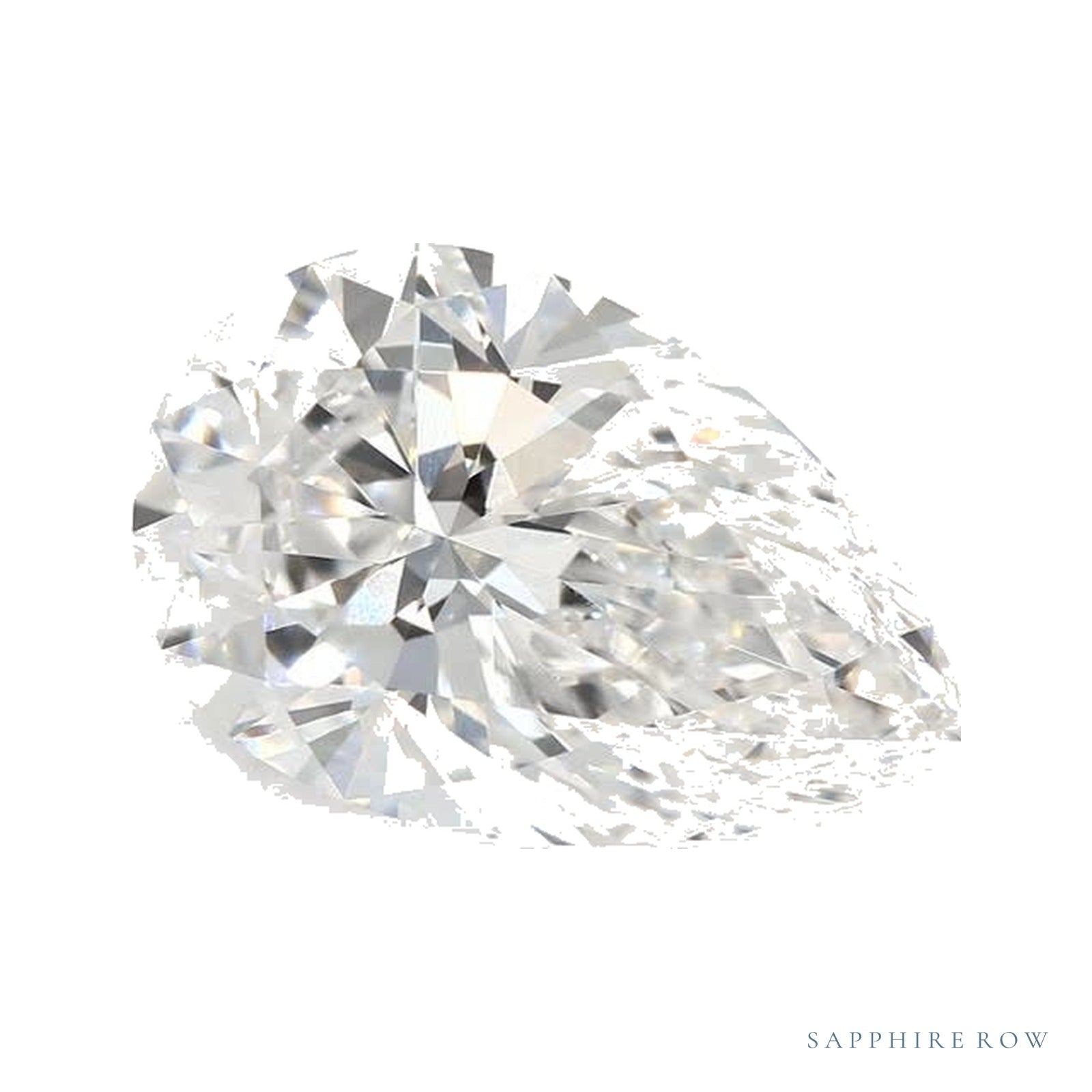 2.08 ct lab-grown diamond, pear cut | Sapphire Row · cut4