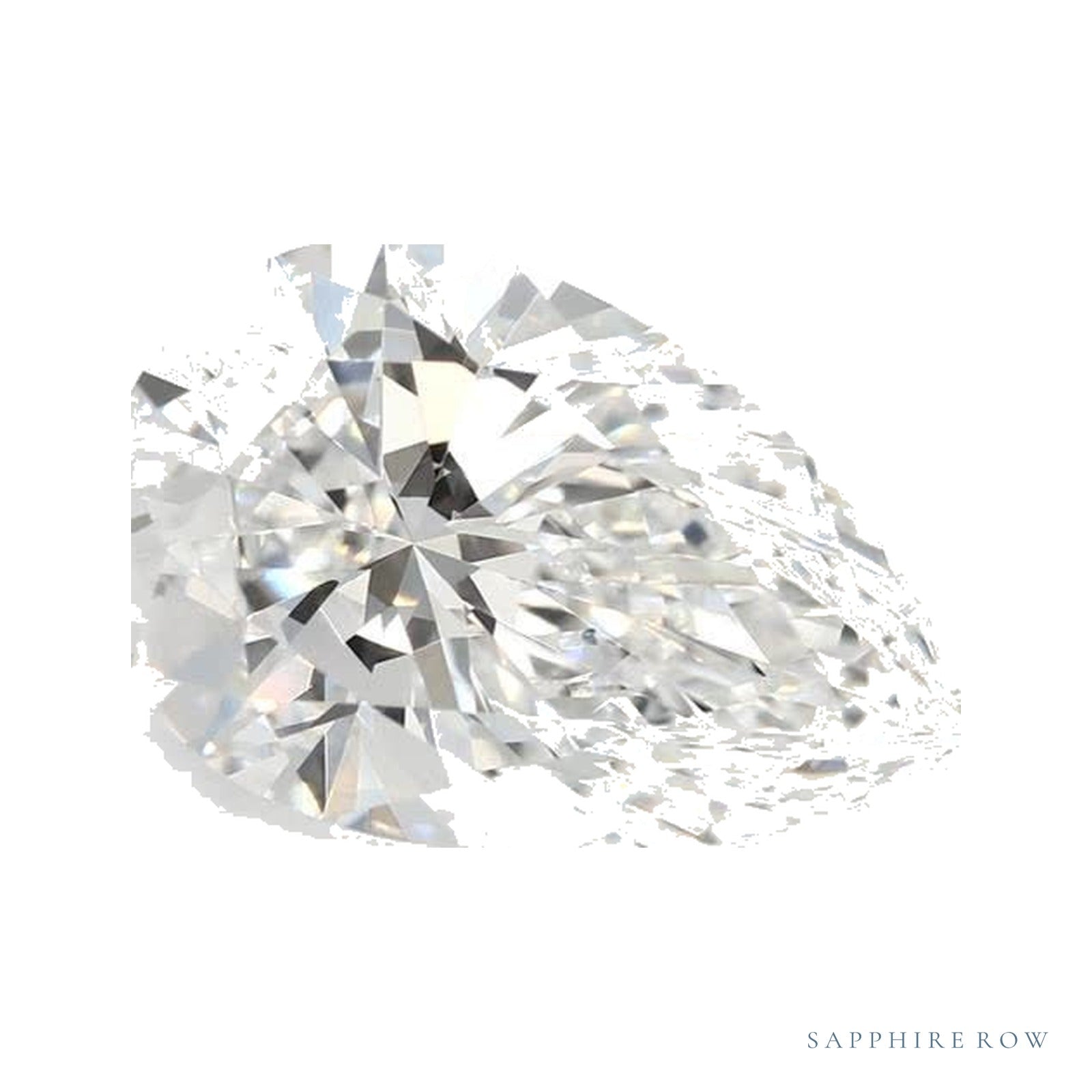 2.08 ct lab-grown diamond, pear cut | Sapphire Row · cut4