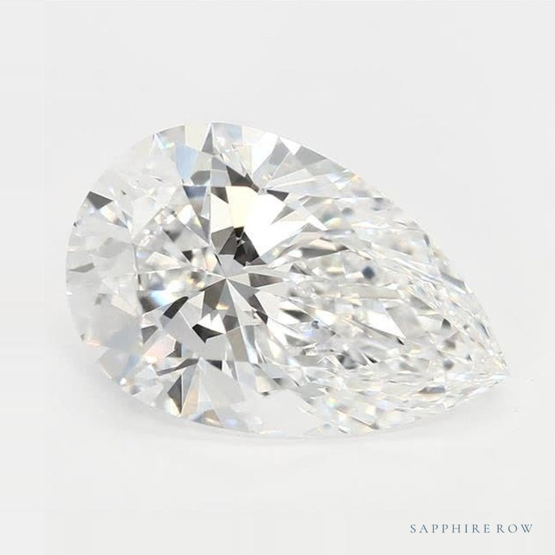 2.08 ct lab-grown diamond, pear cut | Sapphire Row · cut6