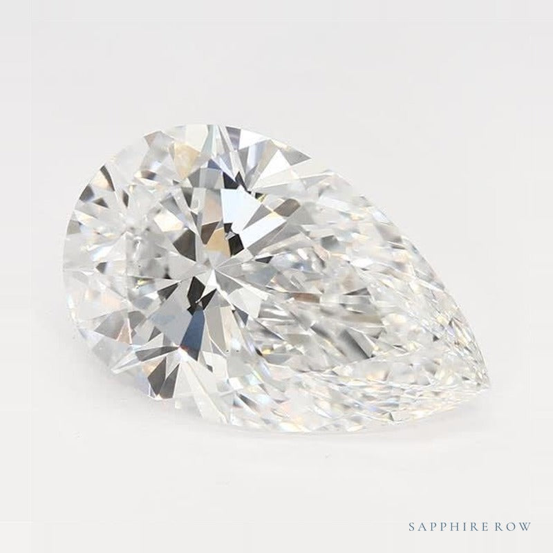 2.08 ct lab-grown diamond, pear cut | Sapphire Row · cut6