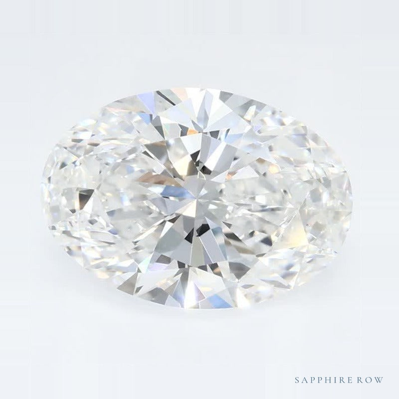 2.08 ct lab-grown diamond, oval cut | Sapphire Row · cut6