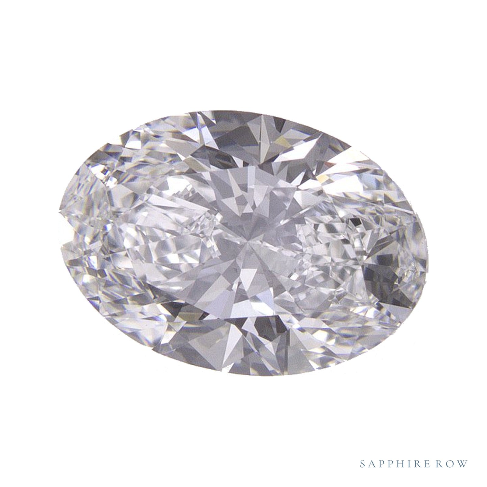 2.08 ct lab-grown diamond, oval cut | Sapphire Row · cut4