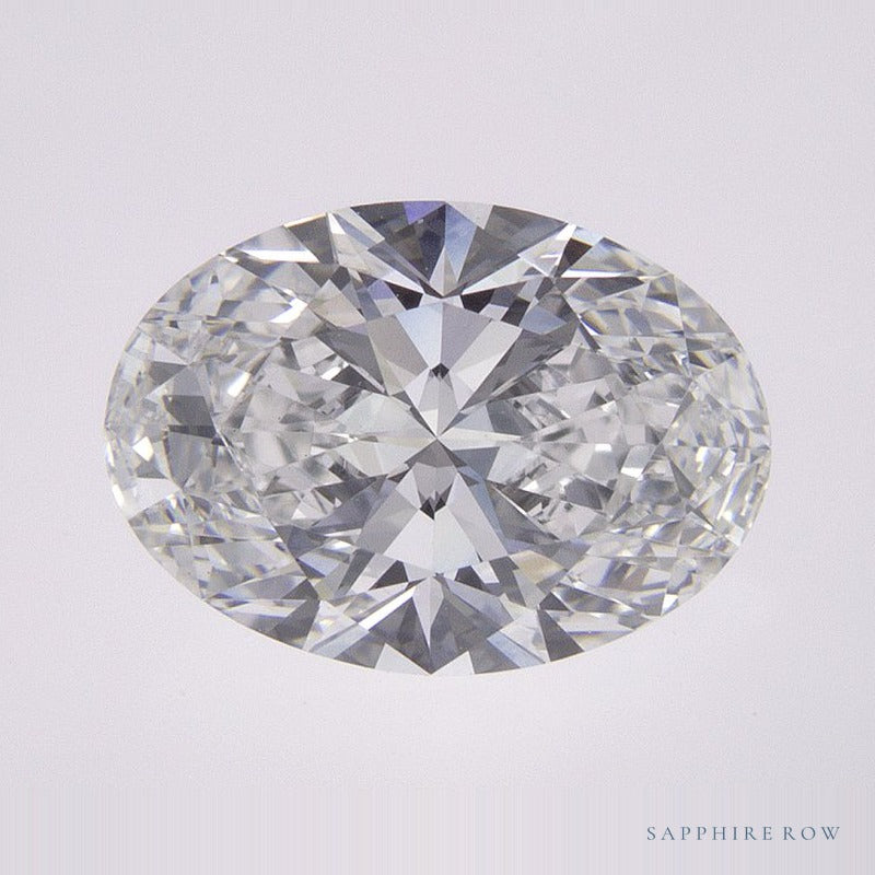 2.08 ct lab-grown diamond, oval cut | Sapphire Row · cut6