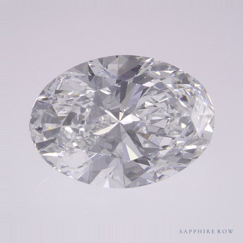 2.08 ct lab-grown diamond, oval cut | Sapphire Row · cut6