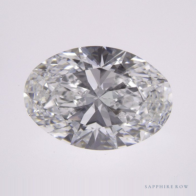 2.08 ct lab-grown diamond, oval cut | Sapphire Row · cut6