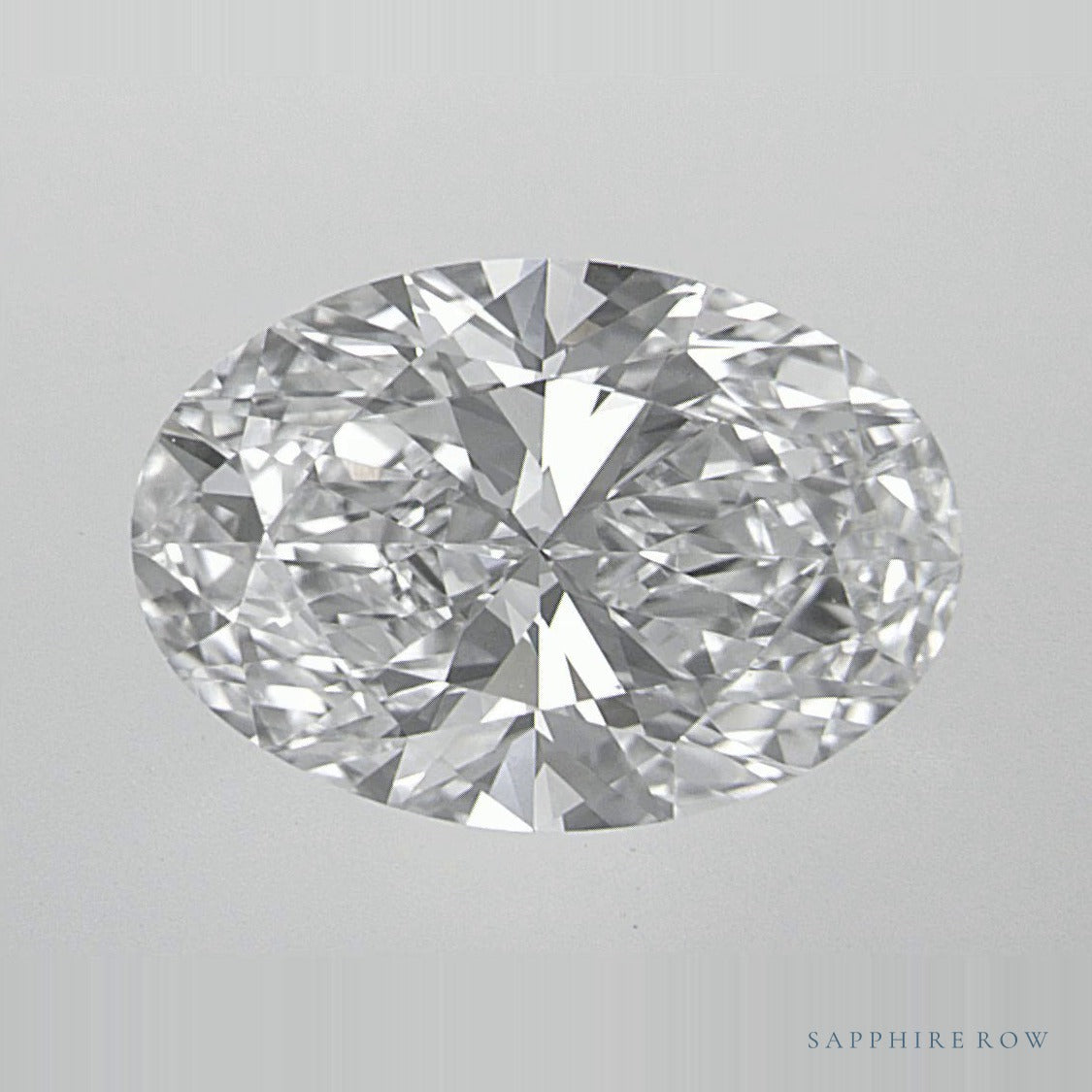 2.08 ct lab-grown diamond, oval cut | Sapphire Row · cut6
