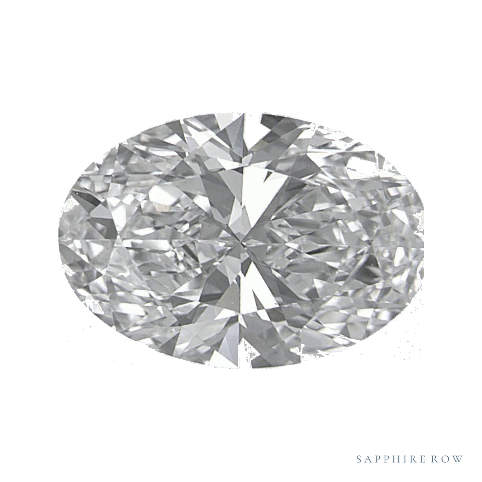 2.08 ct lab-grown diamond, oval cut | Sapphire Row · cut4