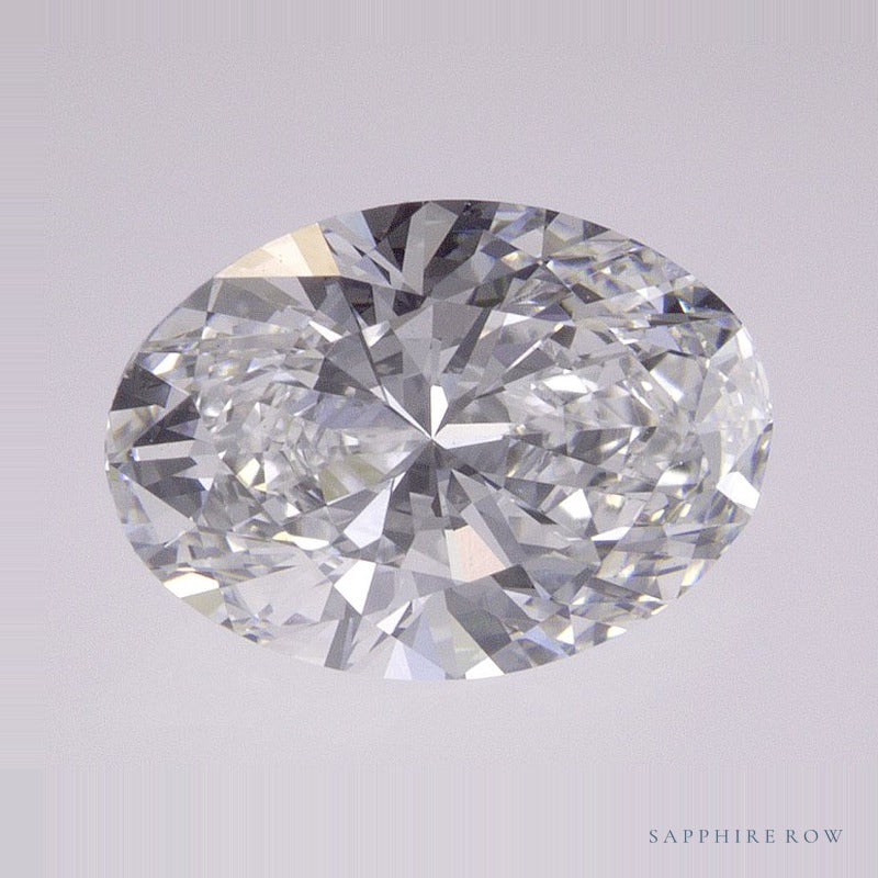2.08 ct lab-grown diamond, oval cut | Sapphire Row · cut6