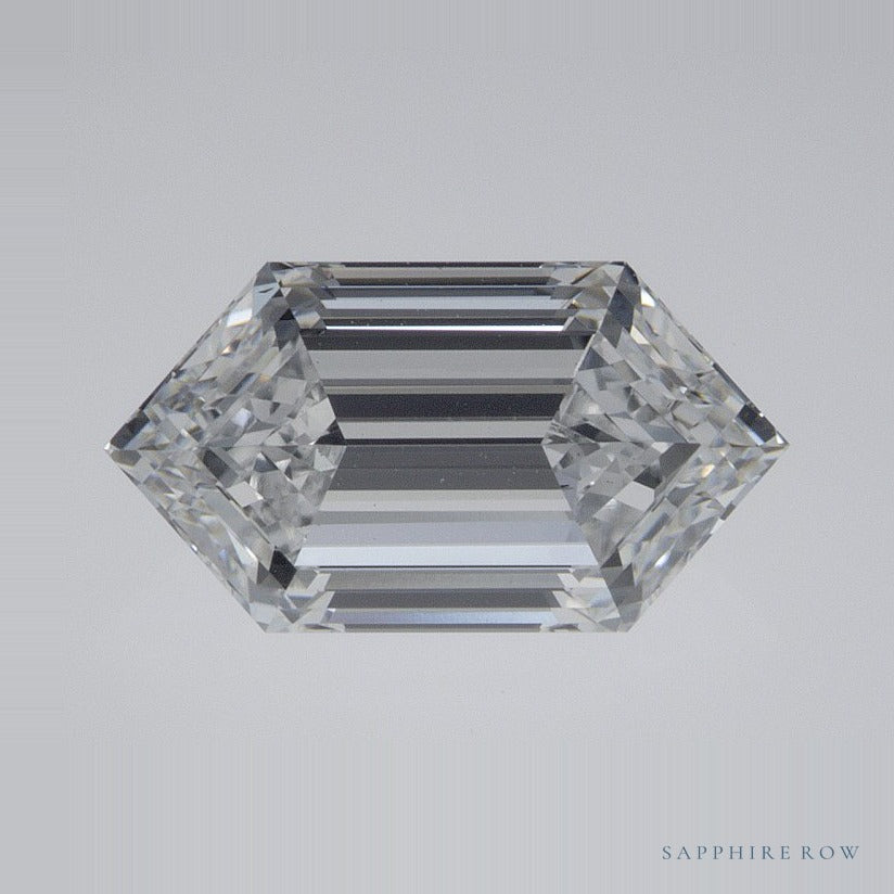 2.07 ct lab-grown diamond, elongated hexagon cut | Sapphire Row · cut6