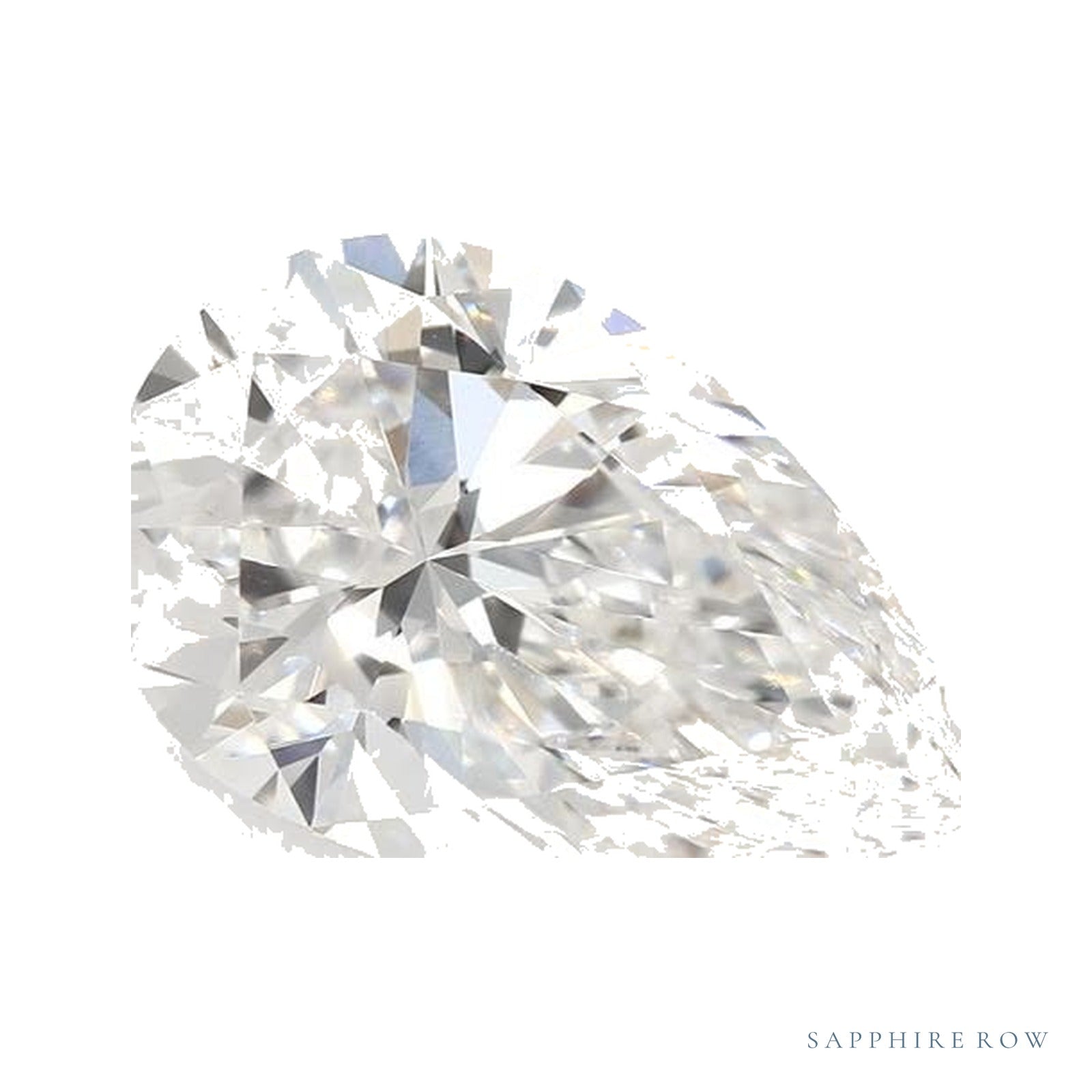 2.07 ct lab-grown diamond, pear cut | Sapphire Row · cut4