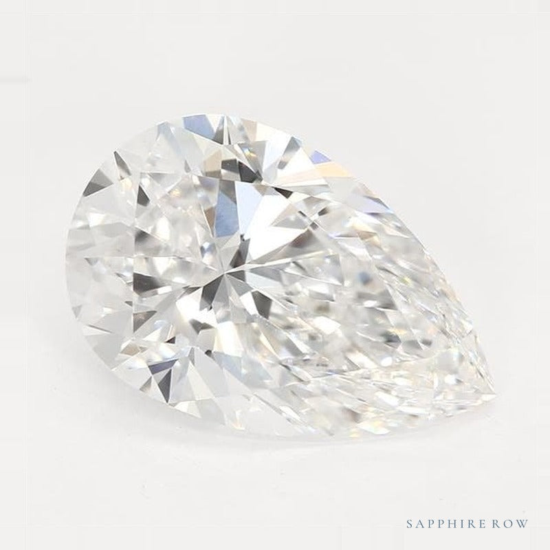 2.07 ct lab-grown diamond, pear cut | Sapphire Row · cut6
