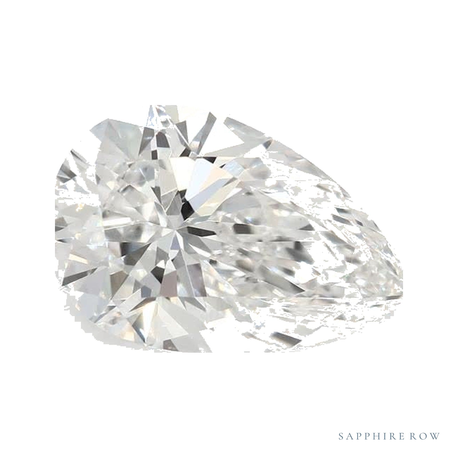 2.07 ct lab-grown diamond, pear cut | Sapphire Row · cut4