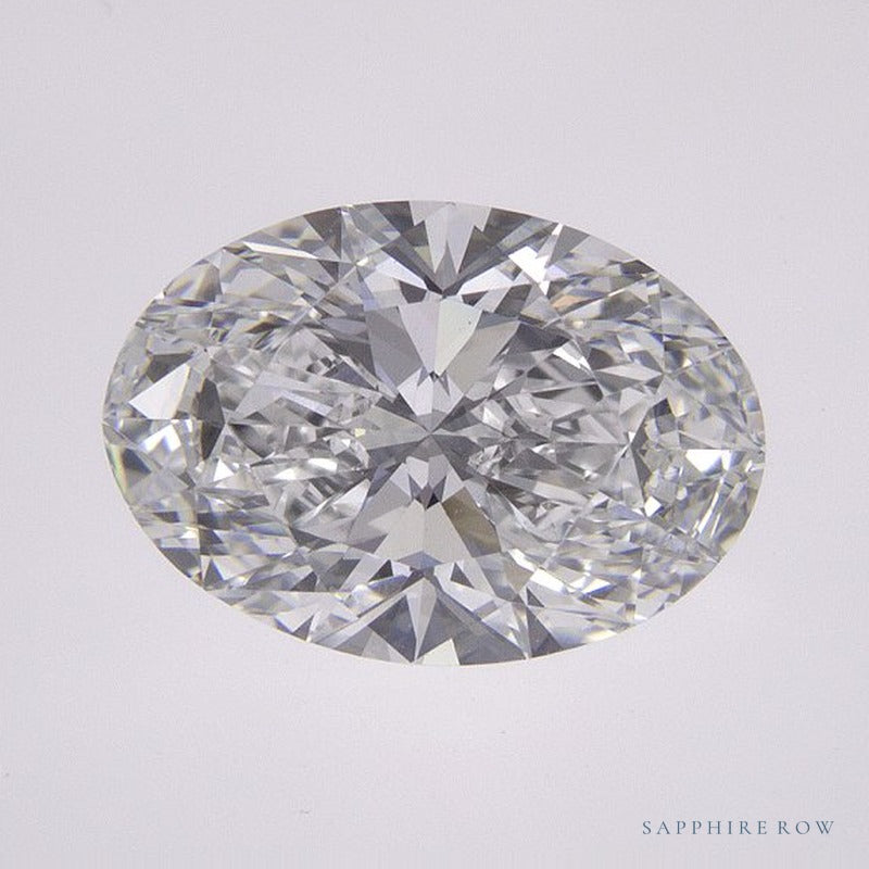 2.07 ct lab-grown diamond, oval cut | Sapphire Row · cut6