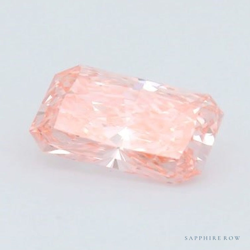 2.06 ct lab-grown fancy vivid pink diamond, radiant cut | Sapphire Row · cut6