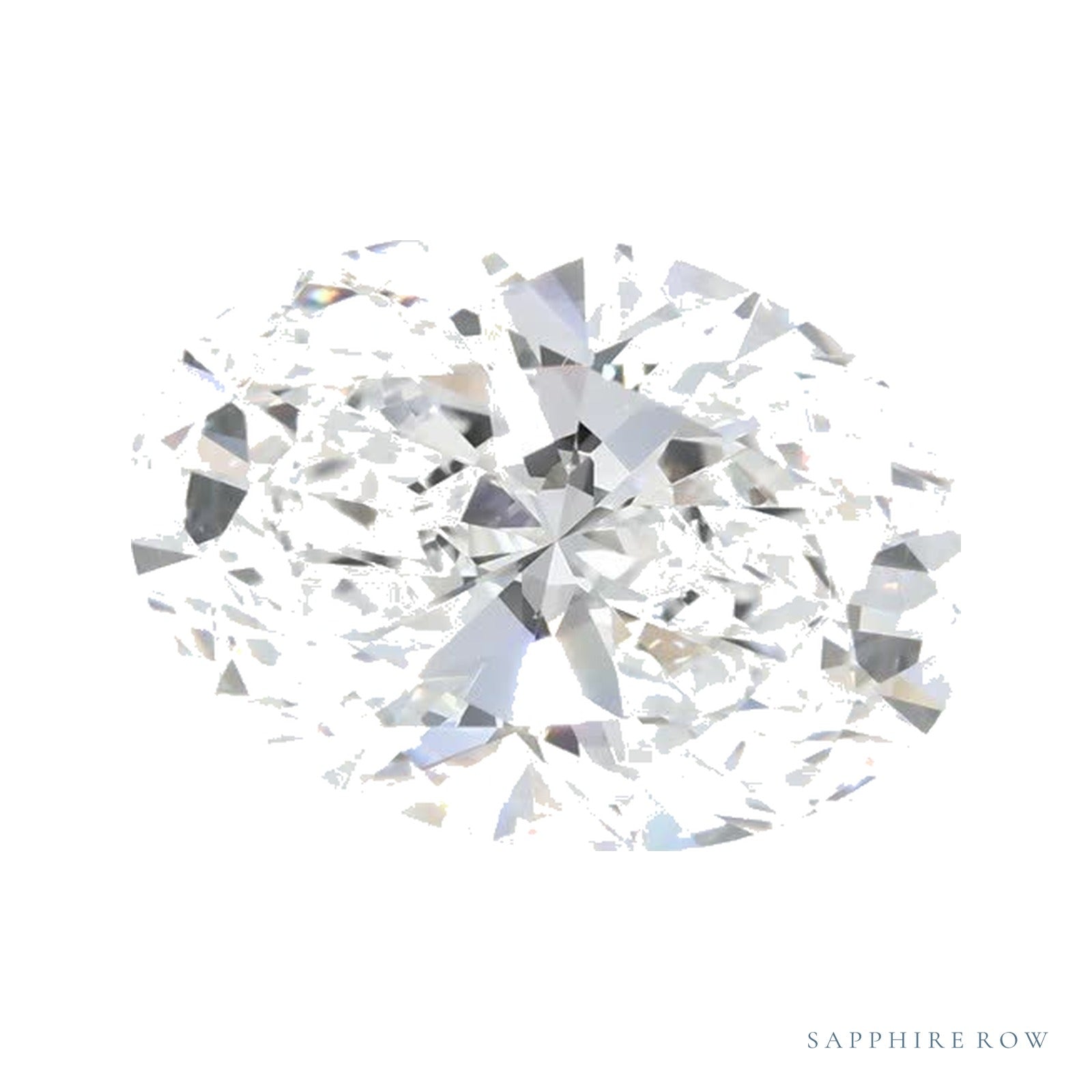 2.06 ct lab-grown diamond, oval cut | Sapphire Row · cut4