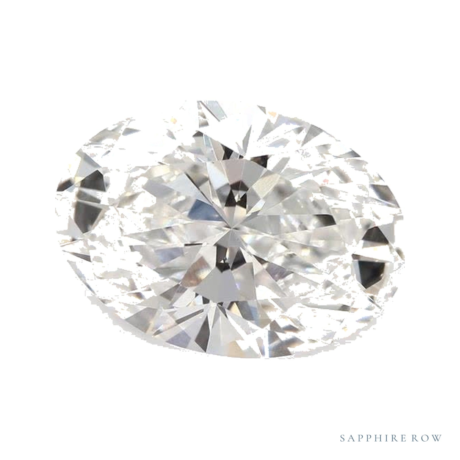2.06 ct lab-grown diamond, oval cut | Sapphire Row · cut4