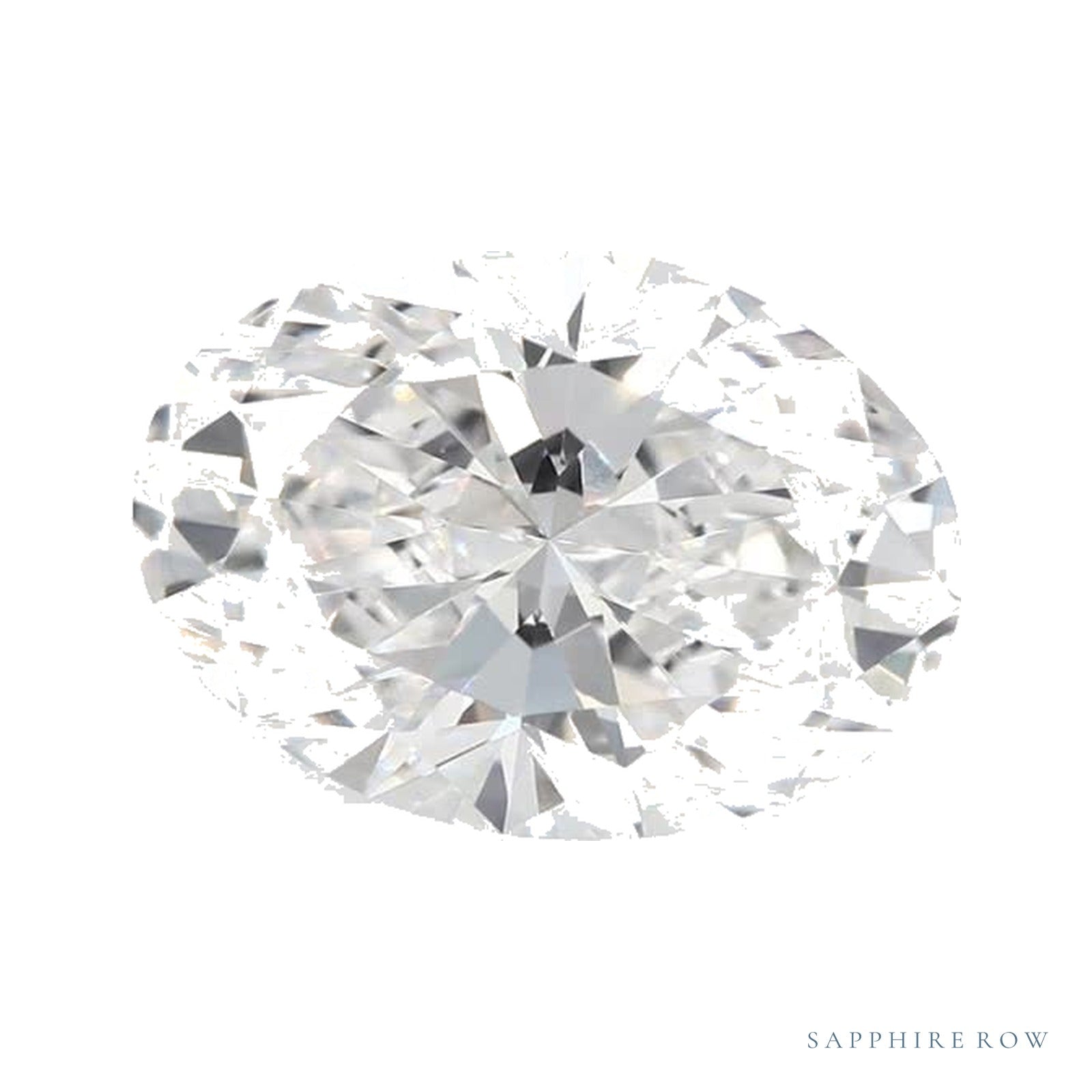 2.06 ct lab-grown diamond, oval cut | Sapphire Row · cut4