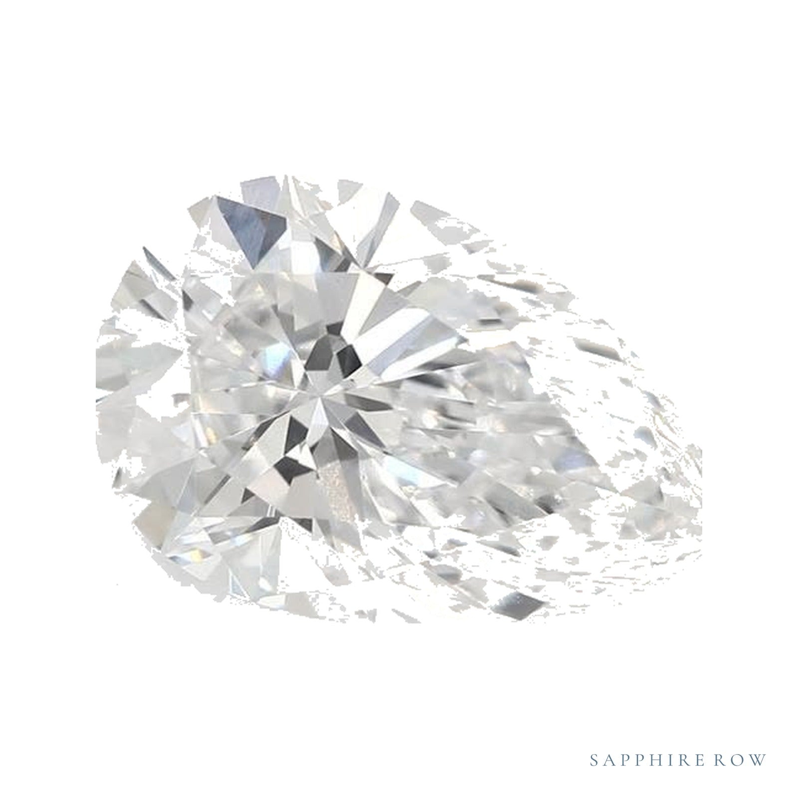 2.06 ct lab-grown diamond, pear cut | Sapphire Row · cut4