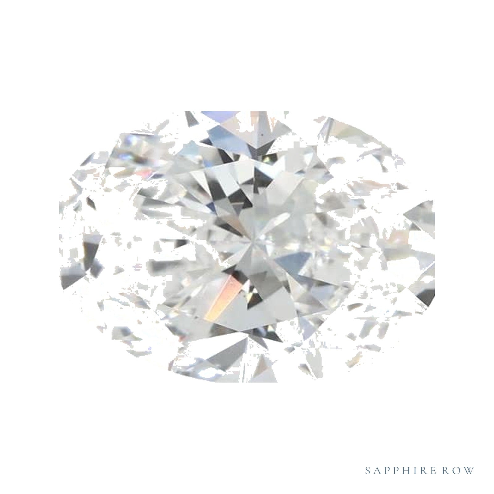 2.06 ct lab-grown diamond, oval cut | Sapphire Row · cut4