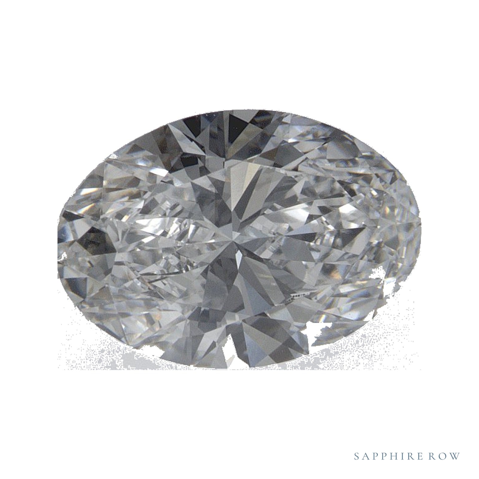 2.06 ct lab-grown diamond, oval cut | Sapphire Row · cut4