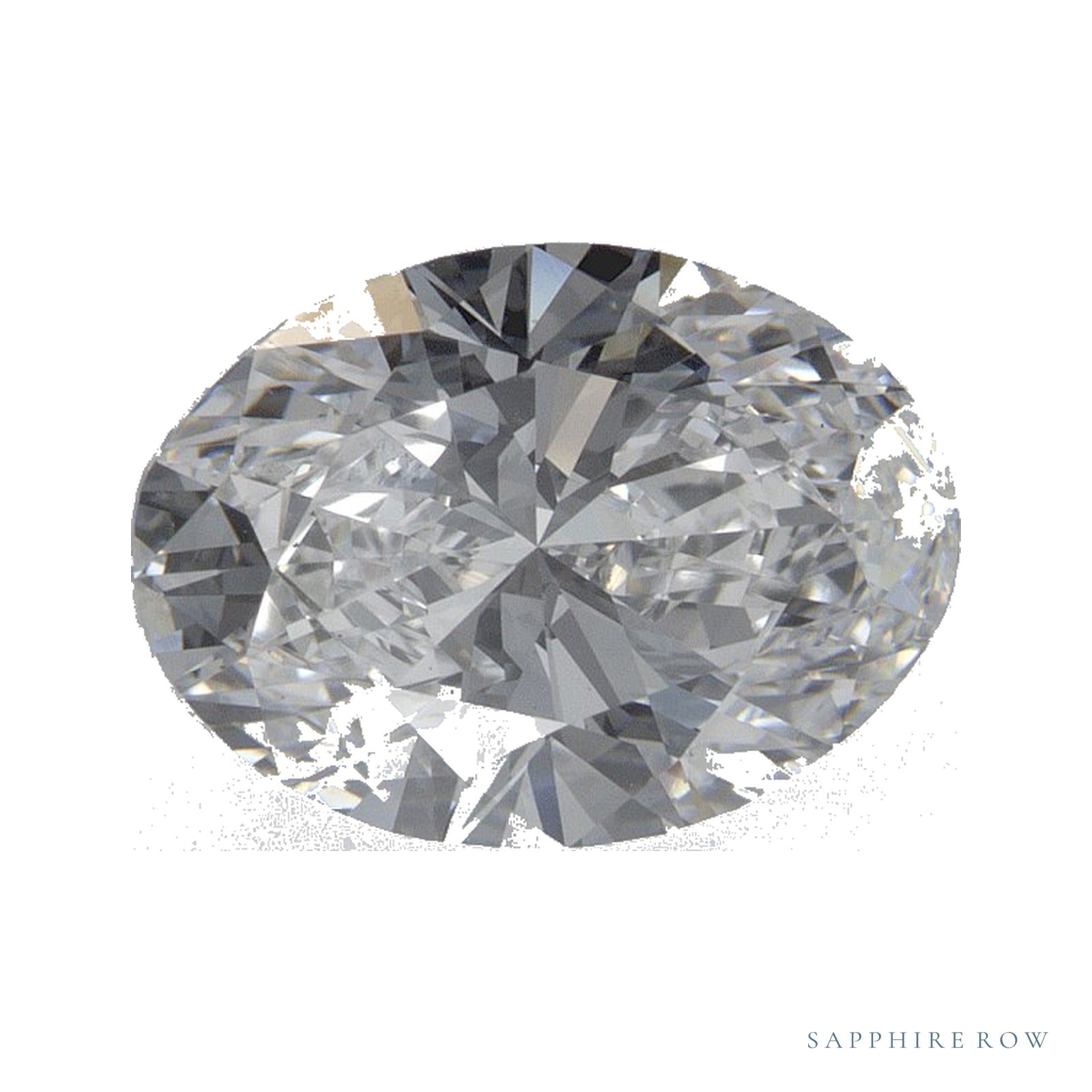 2.06 ct lab-grown diamond, oval cut | Sapphire Row · cut4