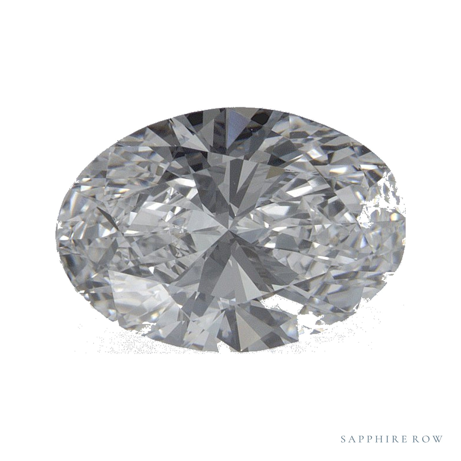 2.06 ct lab-grown diamond, oval cut | Sapphire Row · cut4