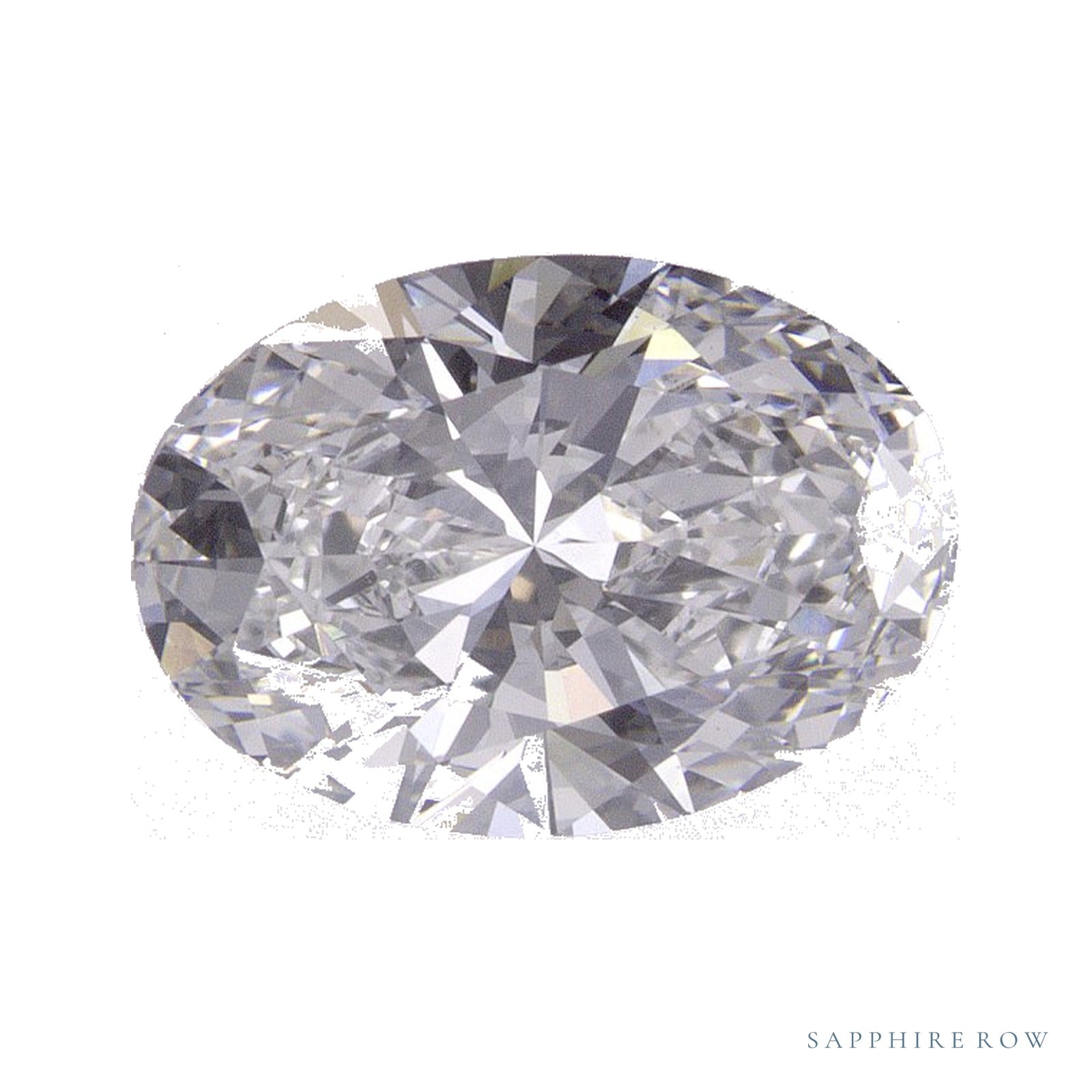 2.06 ct lab-grown diamond, oval cut | Sapphire Row · cut4
