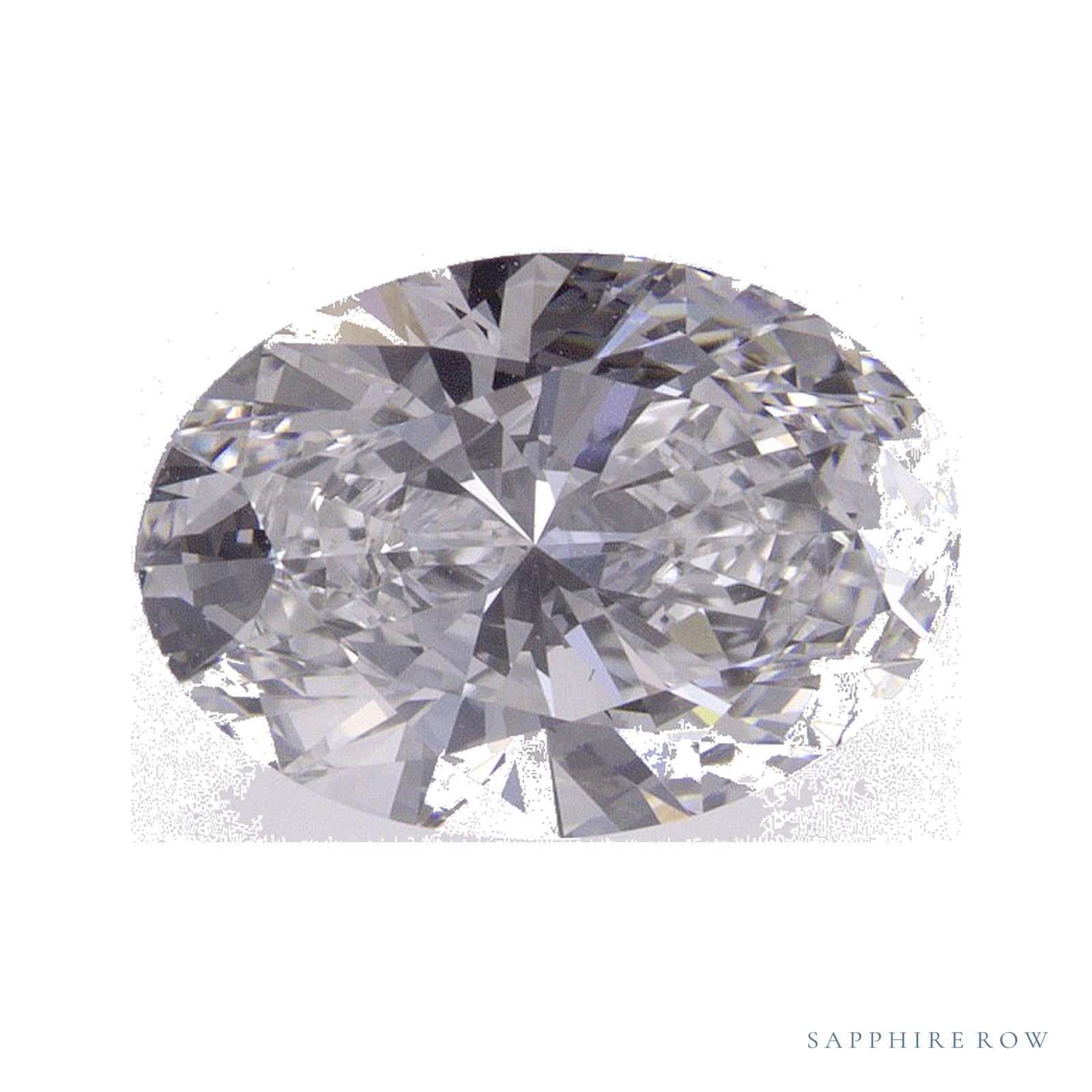2.06 ct lab-grown diamond, oval cut | Sapphire Row · cut4