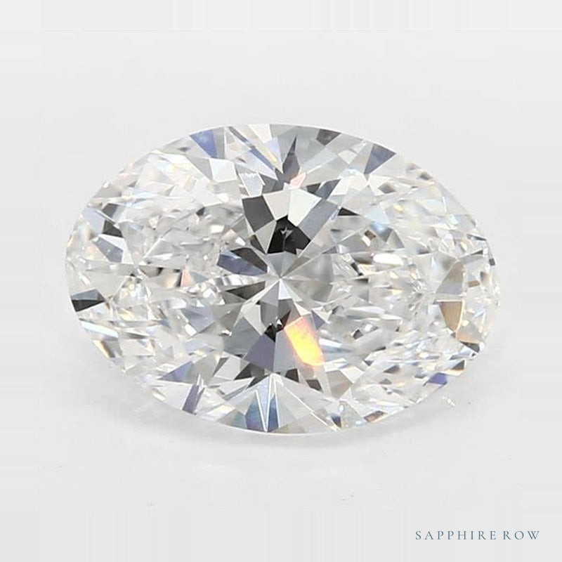 2.05 ct lab-grown diamond, oval cut | Sapphire Row · cut6