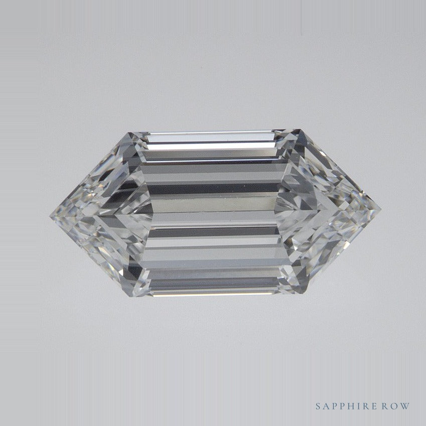 2.05 ct lab-grown diamond, elongated hexagon cut | Sapphire Row · cut7