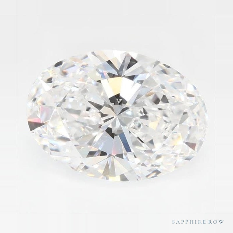 2.05 ct lab-grown diamond, oval cut | Sapphire Row · cut6