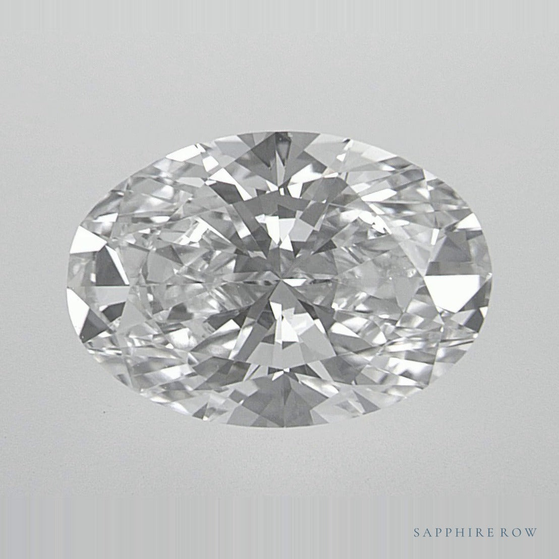 2.05 ct lab-grown diamond, oval cut | Sapphire Row · cut6