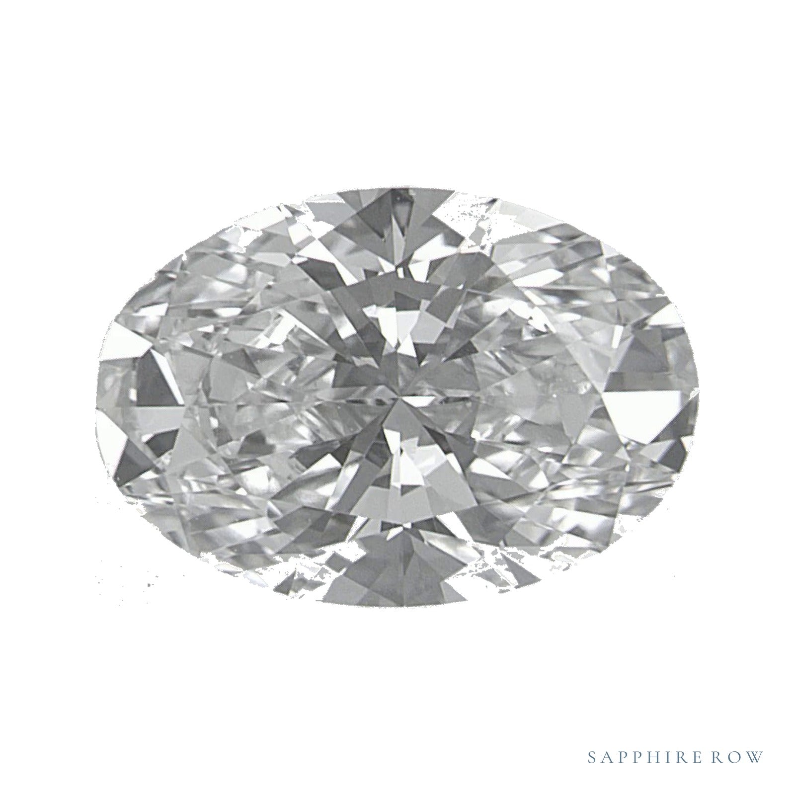 2.05 ct lab-grown diamond, oval cut | Sapphire Row · cut4