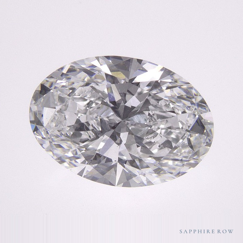 2.05 ct lab-grown diamond, oval cut | Sapphire Row · cut6