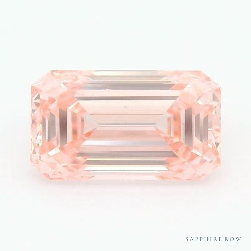 2.04 ct lab-grown fancy vivid pink diamond, emerald cut | Sapphire Row · cut6